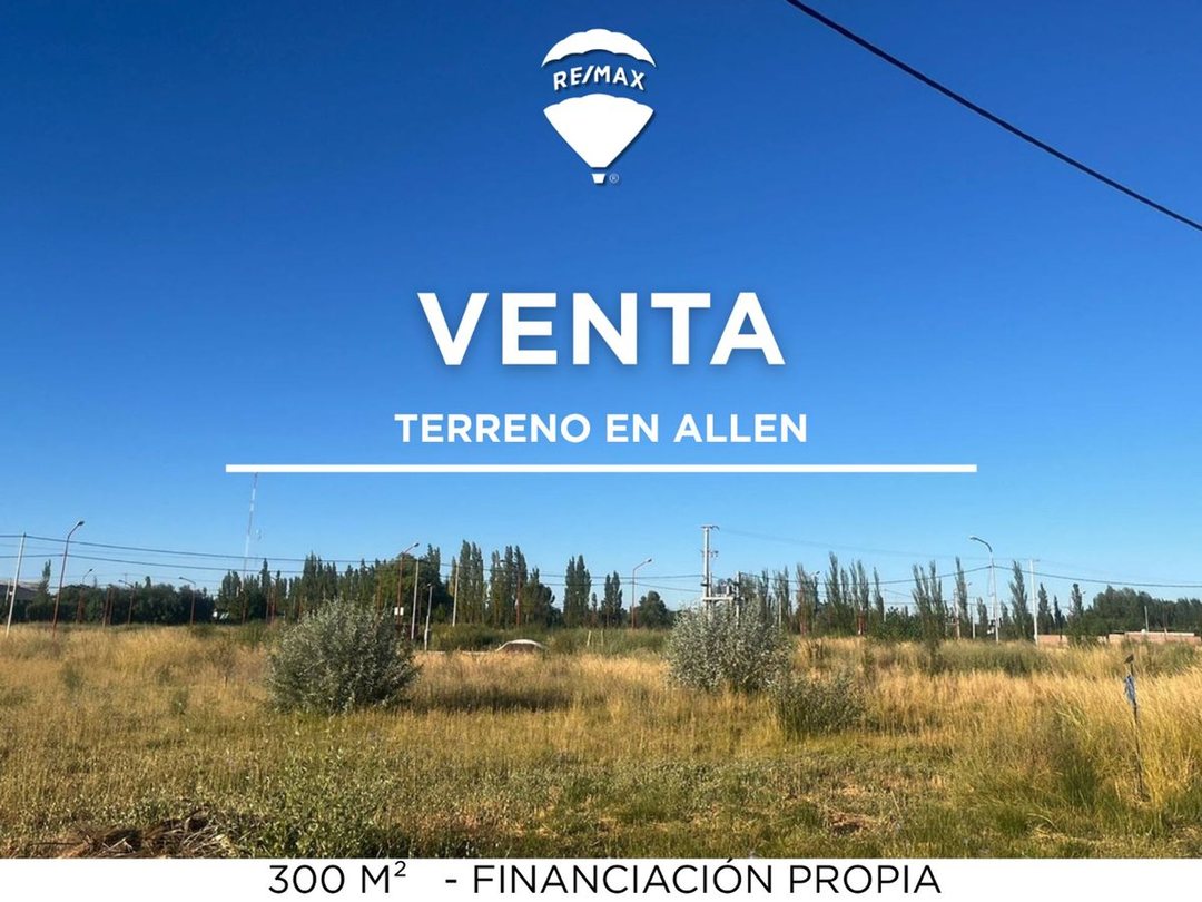 VENTA TERRENO EN ALLEN