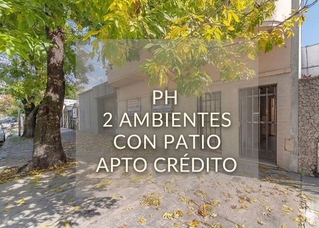 VENTA DEPARTAMENTO 2 AMBIENTES CON PATIO FLORES
