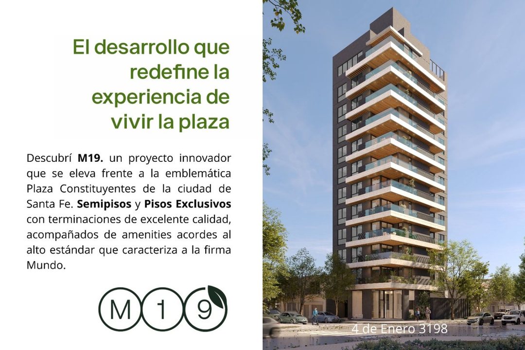 Piso exclusivo en M19, Bº Constituyentes!