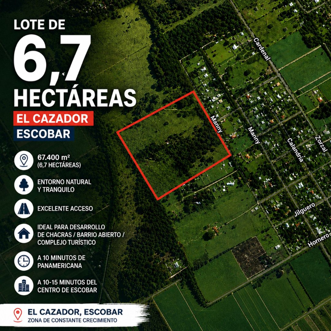 7 Hectareas El Cazador Ideal Desarrollo o Chacras