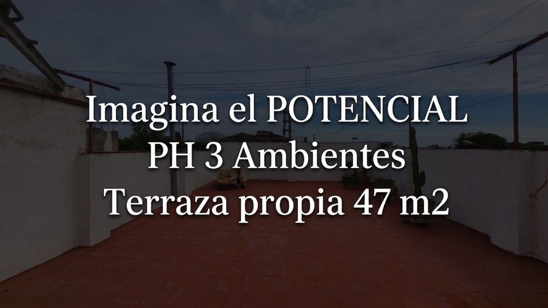 PH 3 AMBIENTES FRENTE TERRAZA PROPIA APTO CREDITO