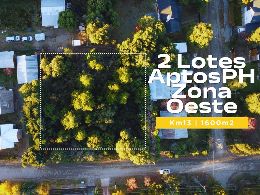 VENTA LOTES 1600M2 KM13 APTO PH
