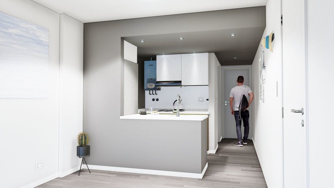 Venta departamento un dormitorio balcón estenar