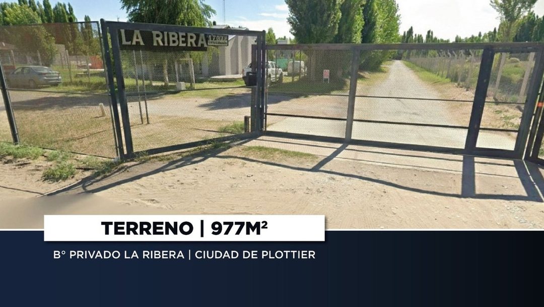 VENTA TERRENO EN B° PRIVADO LA RIBERA | PLOTTIER