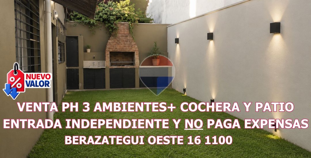 VENTA PH 3 AMB COCHERA BERAZATEGUI OE. OPORTUNIDAD