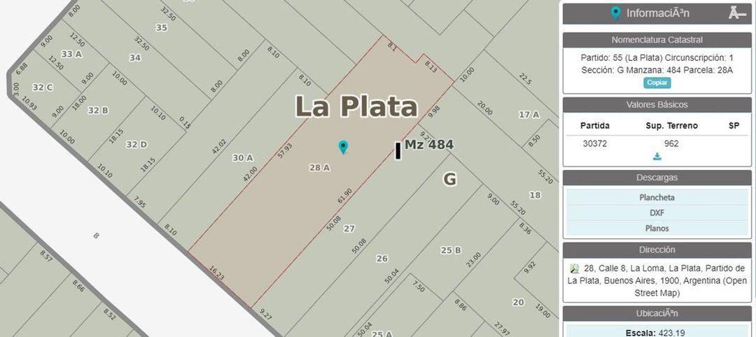 LOTE EN VENTA LA PLATA IDEAL INVERSOR