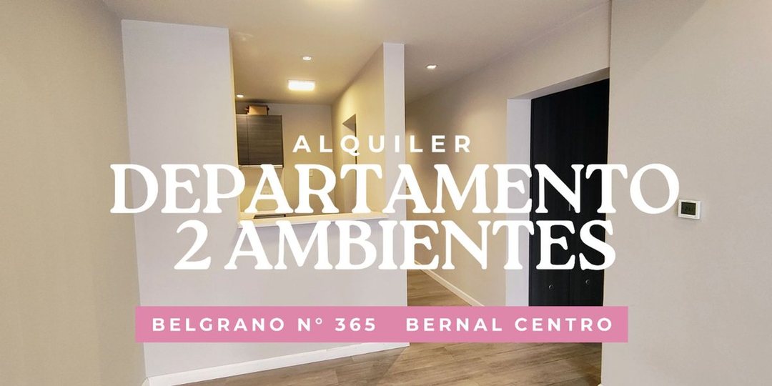 ALQUILER DPTO 2 AMB  CON BALCÓN - BERNAL CENTRO