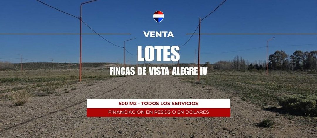 VENTA TERRENO 261 M2 FRENTE RUTA | VISTA ALEGRE