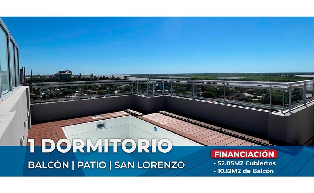 DEPTO EN VENTA 1 DORMIORIO - SAN LORENZO VISTA RIO