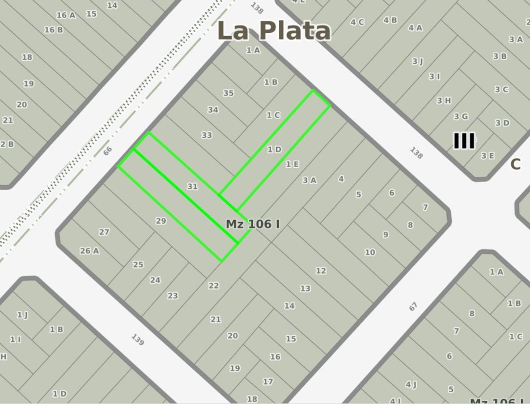 Lotes en venta sobre Avenida, La Plata