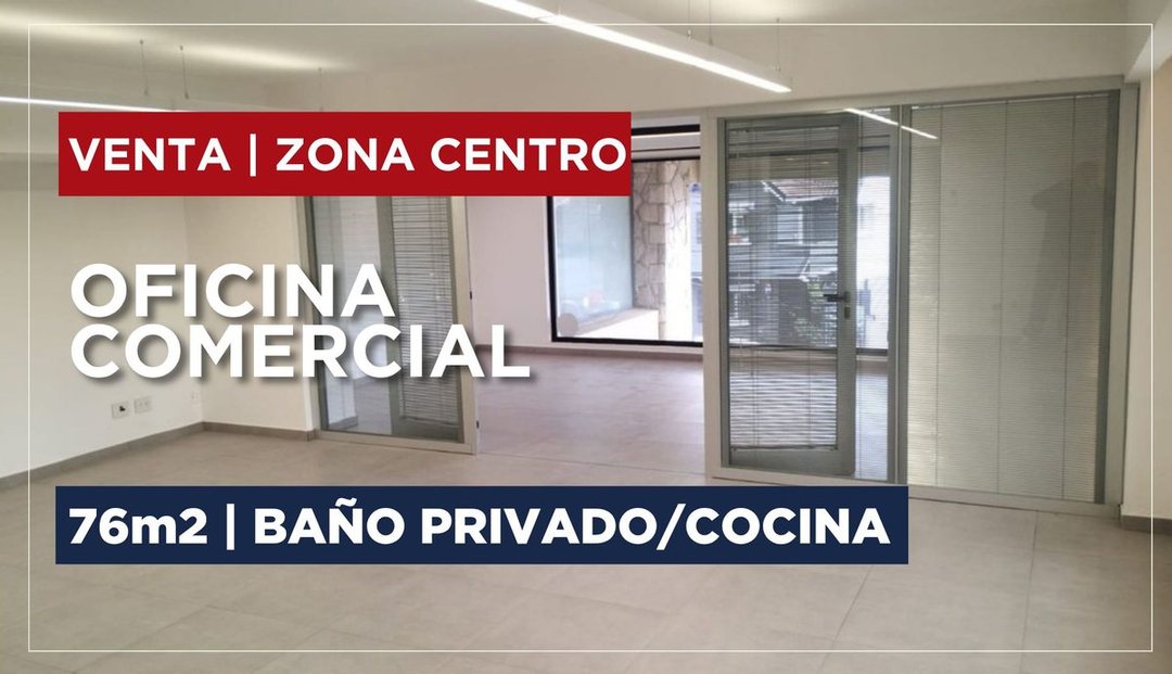 Venta oficina 76m2 en pleno centro de Bariloche