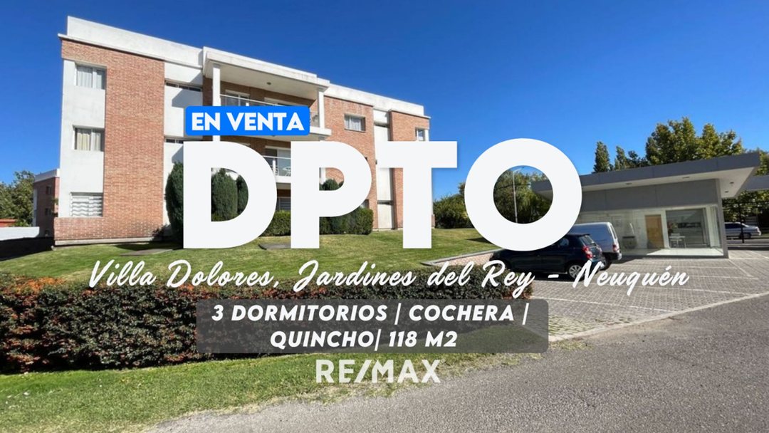 VENTA DEPARTAMENTO 3 DORMITORIOS CON COCHERA