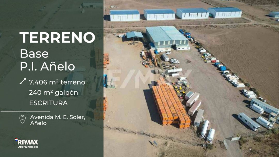 BASE EN VENTA PARQUE INDUSTRIAL DE AÑELO