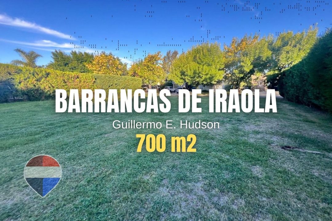 LOTE EN VENTA EN BARRANCAS DE IRAOLA