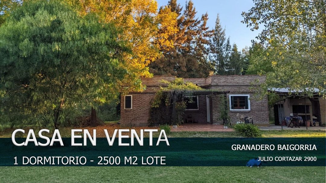 CASA EN VENTA GRANADERO BAIGORRIA 2500m2 TERRENO