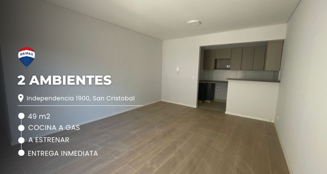 DEPARTAMENTO EN VENTA SAN CRISTOBAL 2 AMBIENTES