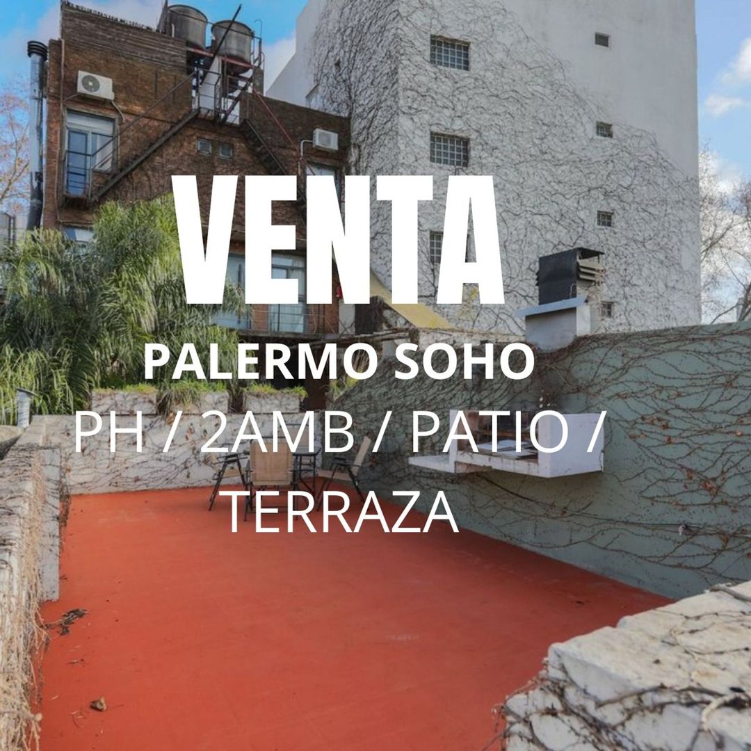 PH 2 Amb en Venta Palermo Soho con Patio y Terraza