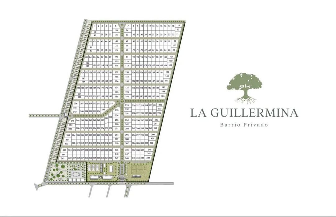 VENTA LOTE LA GUILLERMINA FRENTE SUR