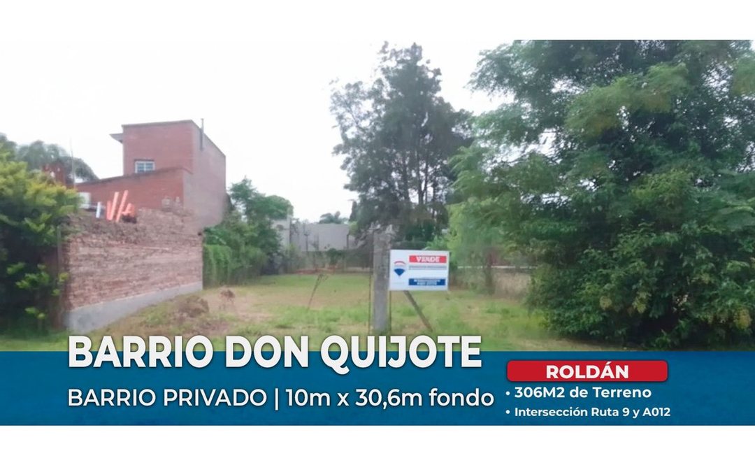 VENTA TERRENO ROLDAN BARRIO DON QUIJOTE