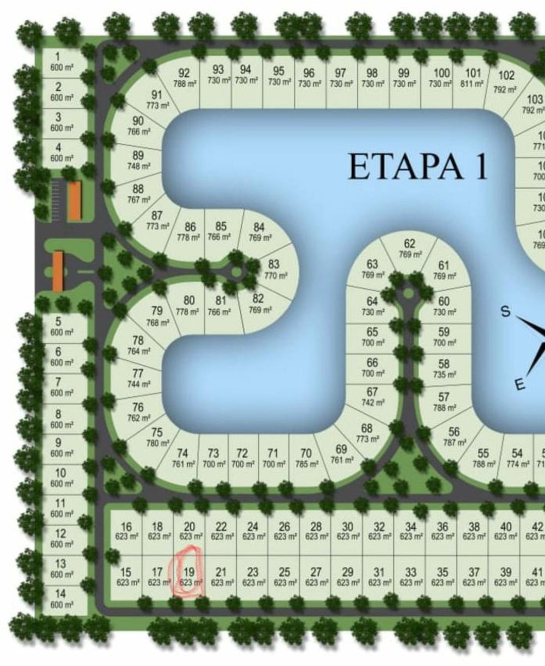 Venta lote Barrio Damasia al Sur Canning Ezeiza