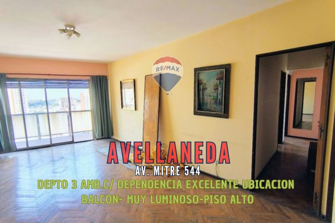 VENTA DEPARTAMENTO 3 AMB. C-DEP. BALCÓN AVELLANEDA