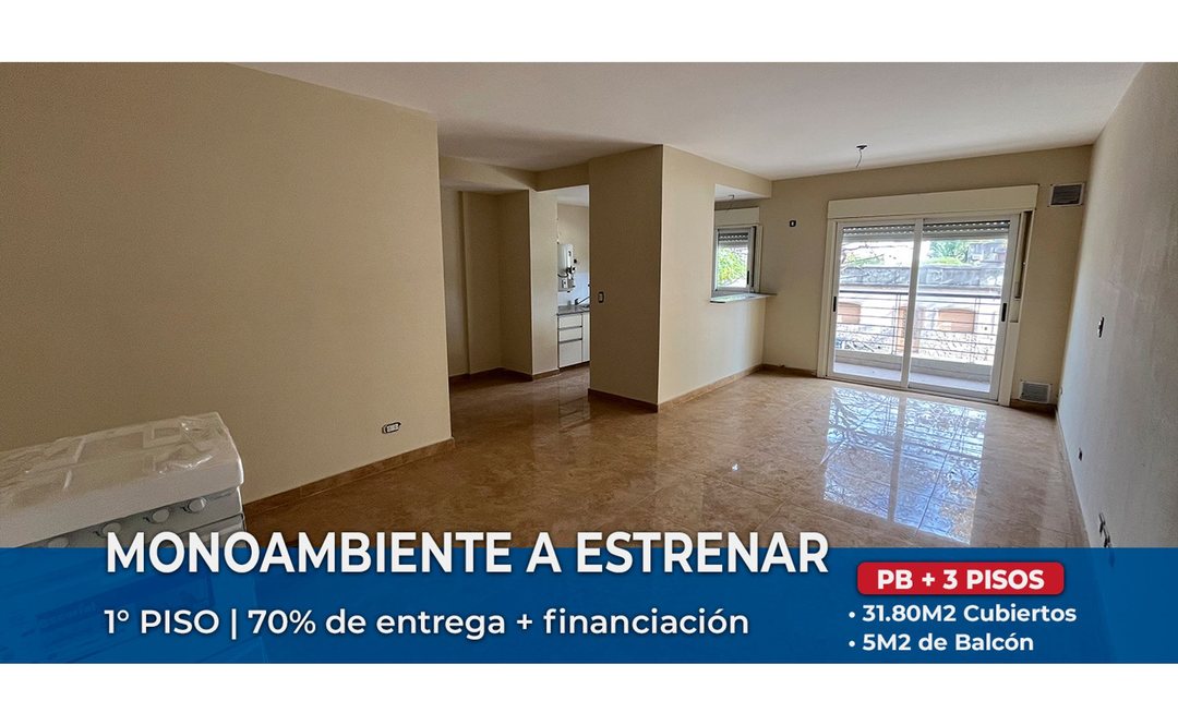 MONOAMBIENTE A ESTRENAR EN VENTA ZONA UCA