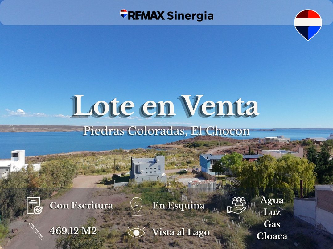 VENTA LOTE CON VISTA AL LAGO VILLA EL CHOCON