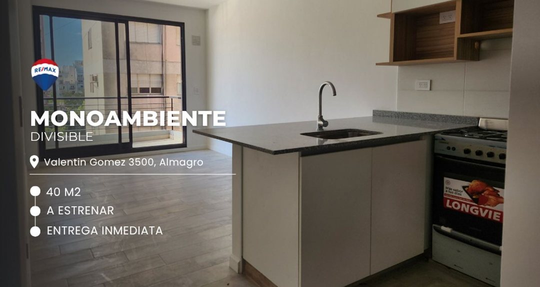 DEPARTAMENTO EN VENTA EN ALMAGRO DE 1 1/2 AMBIENTE