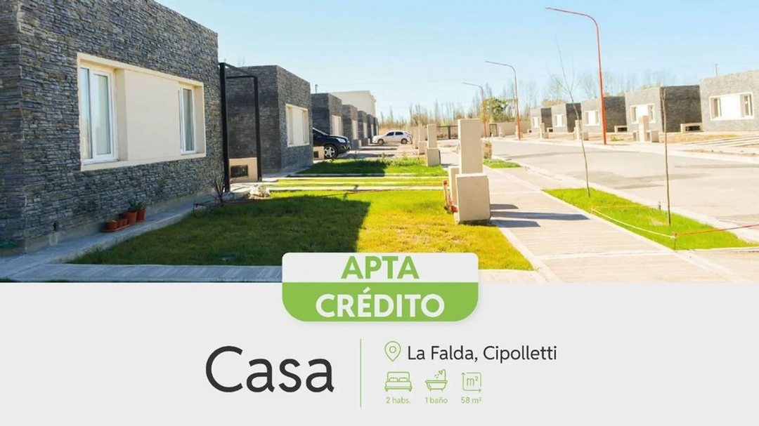 VENTA CASAS 2 DORM. LA FALDA, CIPOLLETTI