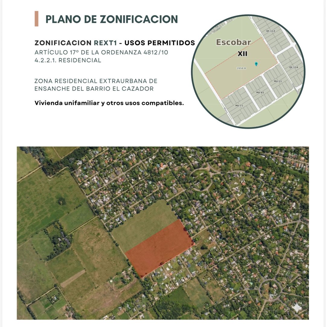 Venta terreno /campo en el cazador apto desarrollo