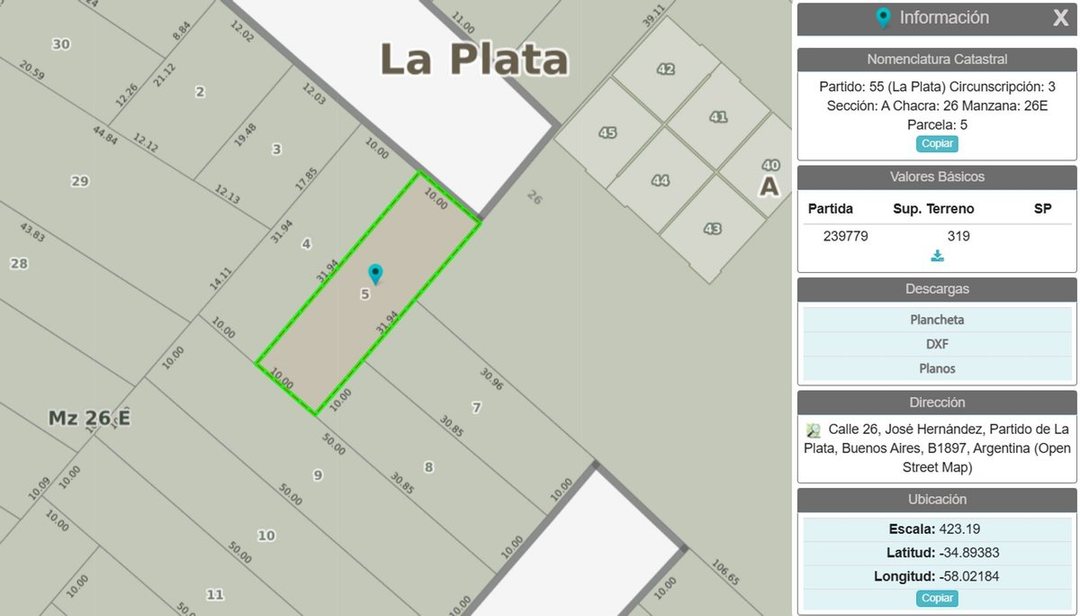 LOTE EN VENTA GONNET