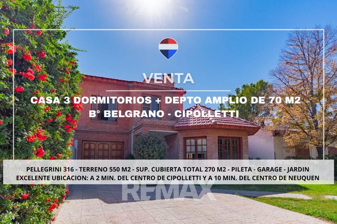 VENTA CASA + DEPTO - B° BELGRANO - CIPOLLETTI