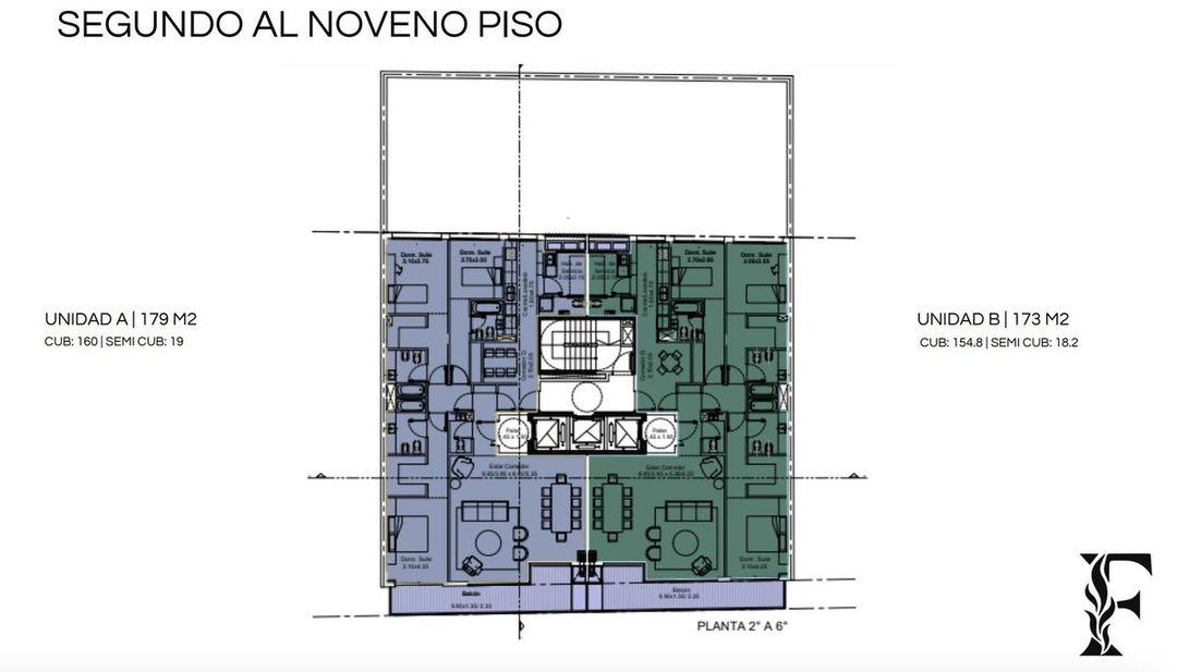 Departamento sempiso 8 Piso, 3 suite coch amenties