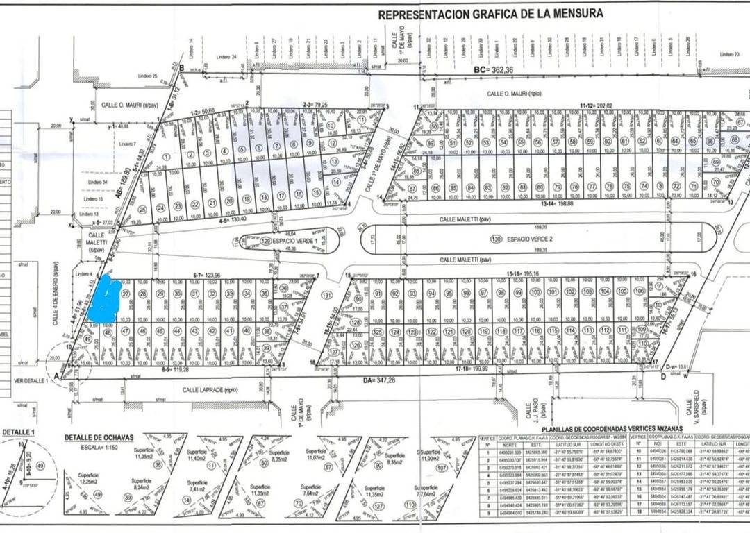 Se vende lote de 369 m2 Santo Tomé
