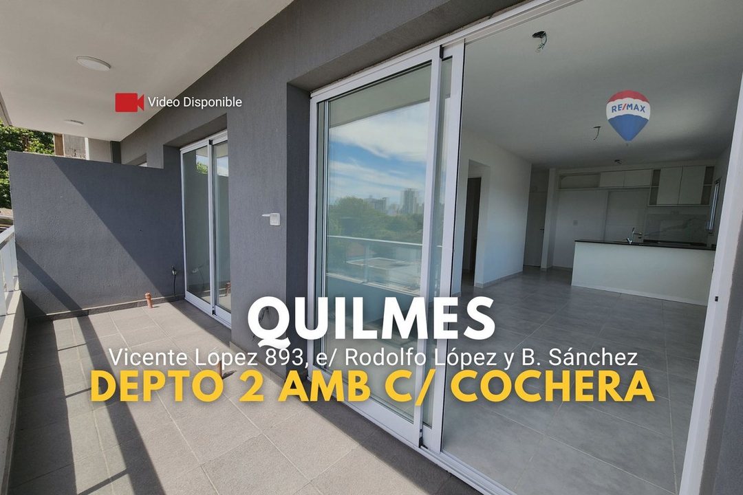 VENTA DEPTO 2 AMB C/COCHERA A ESTRENAR EN QUILMES