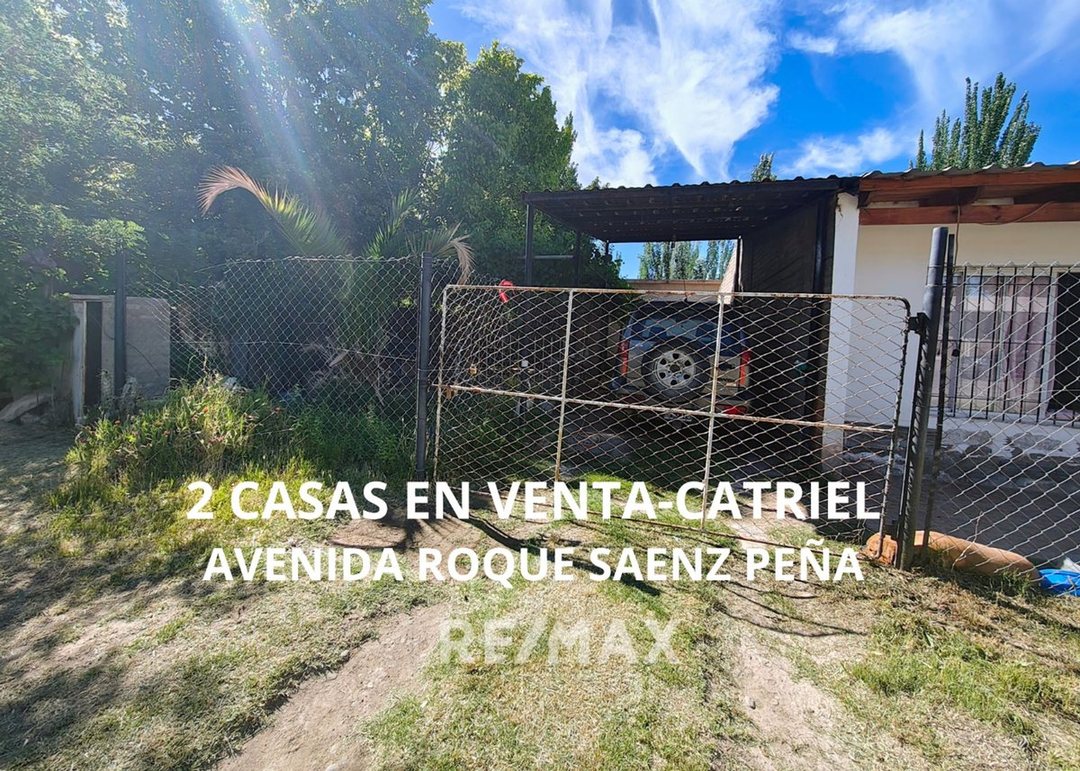2 CASAS EN VENTA EN CATRIEL- UNA A REFACCIONAR