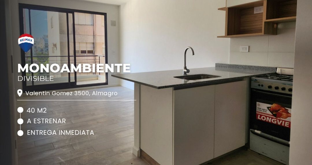 DEPARTAMENTO EN VENTA ALMAGRO 1 1/2 AMBIENTES