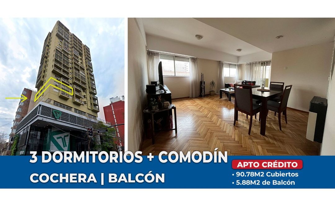 DEPARTAMENTO VENTA LOURDES 4 DORMITORIOS Y COCHERA