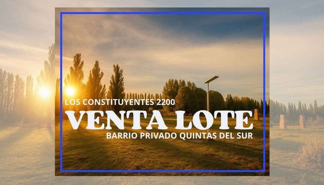 VENTA LOTE EN B. PRIVADO QUINTAS DEL SUR, UF 32