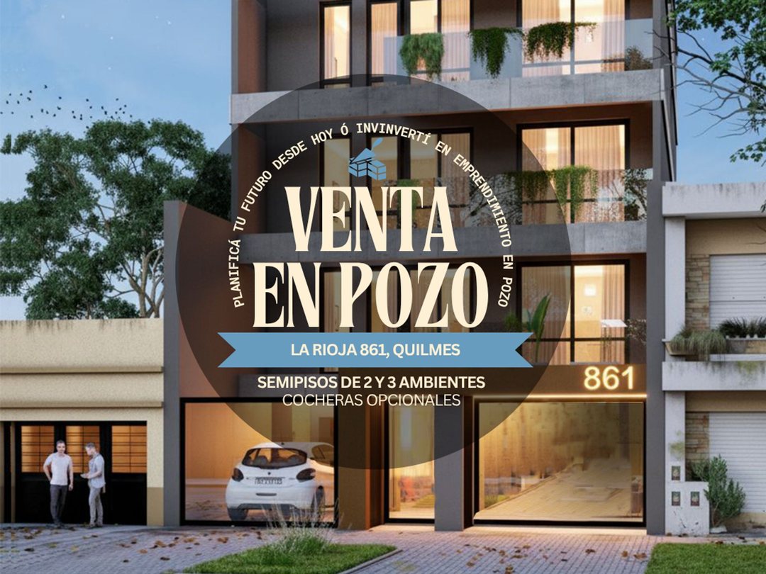 VENTA EN POZO DEPARTAMENTOS 2 Y 3 AMB. QUILMES