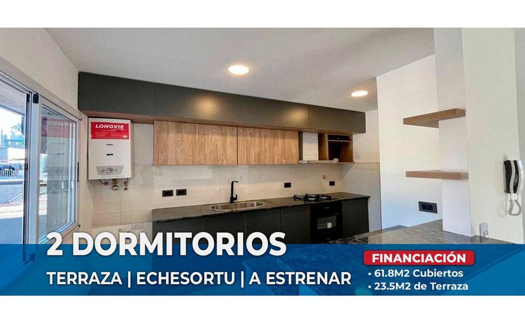 DEPARTAMENTO EN VENTA 2 DORM Y TERRAZA A ESTRENAR