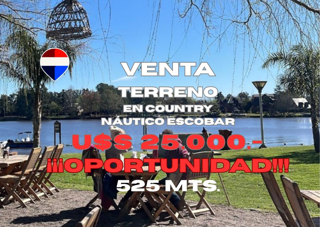 Terreno en Náutico Escobar -NECC- Acepta Permutas.
