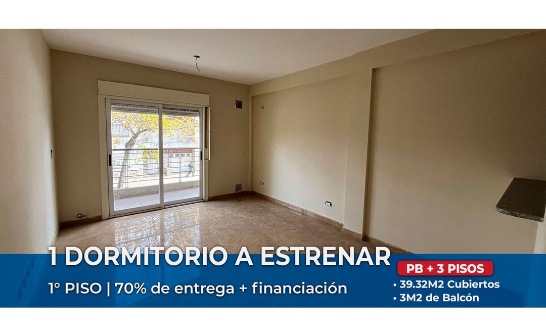 DEPARTAMENTO EN VENTA 1 DORMITORIO A ESTRENAR
