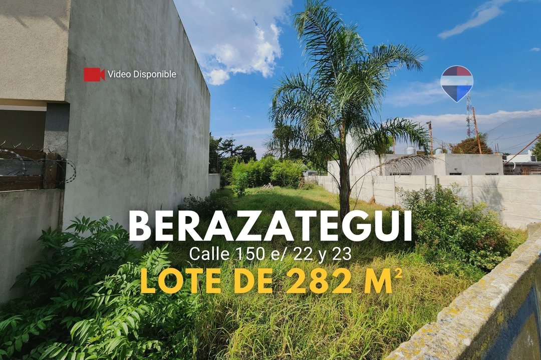 Lote en venta, en calle 150 Berazategui, de 282 m²