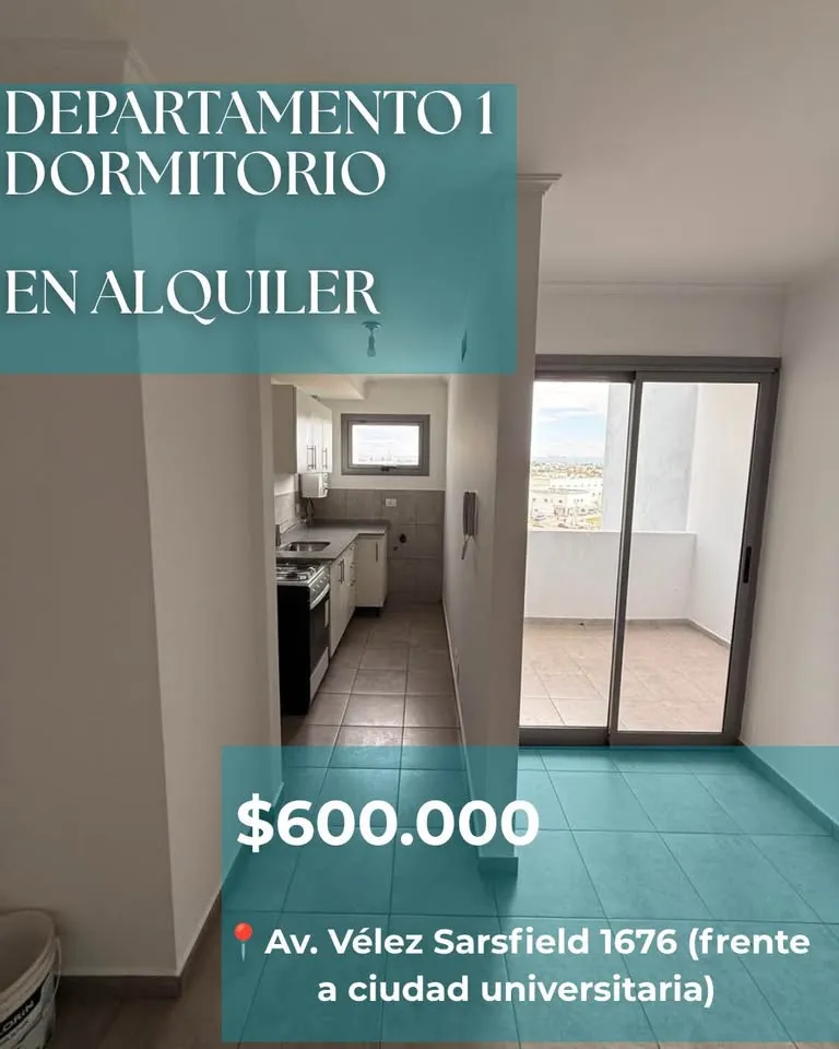 DEPARTAMENTO 1 DORMITORIO EN ALQUILER