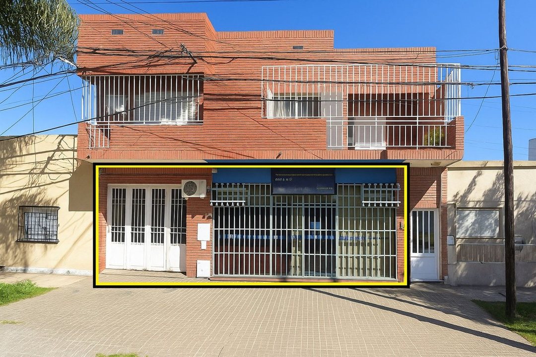 Planta baja con local, depósito y cochera