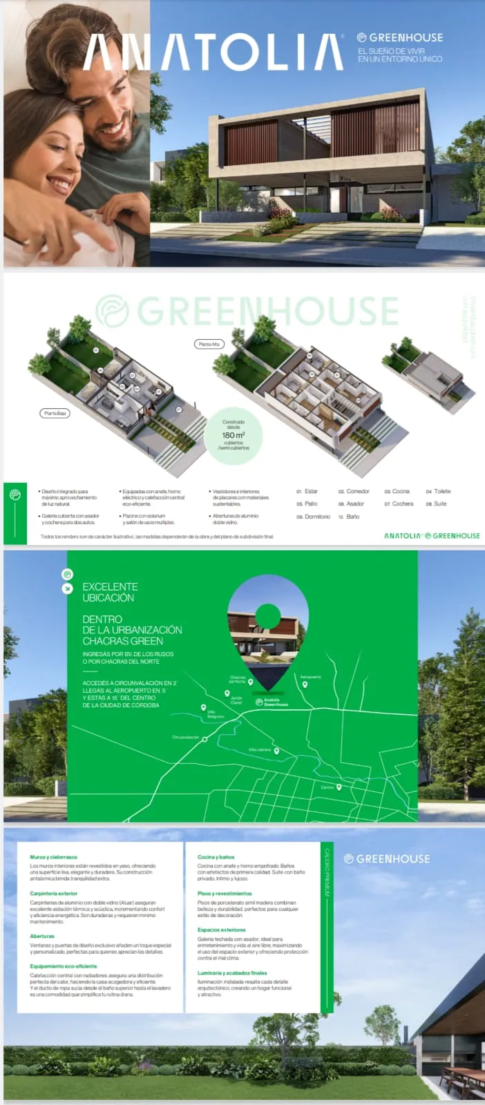Venta de casas a estrenar  de 3 Dormitorios en Housing  Zona Norte