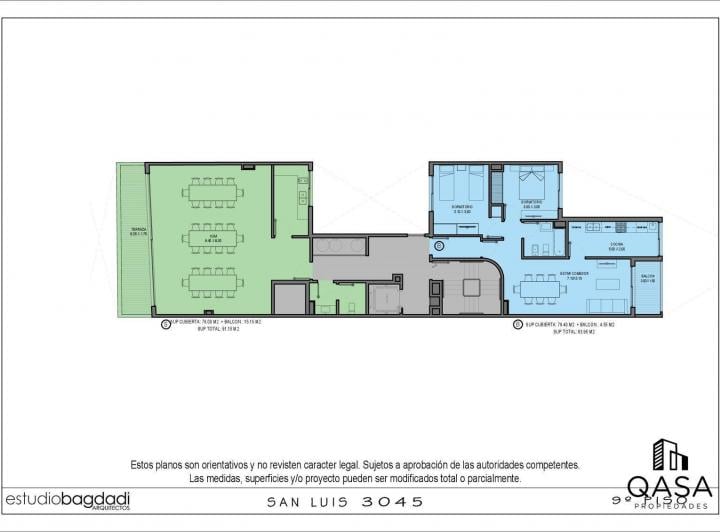 Departamento · 116m² · 3 Ambientes