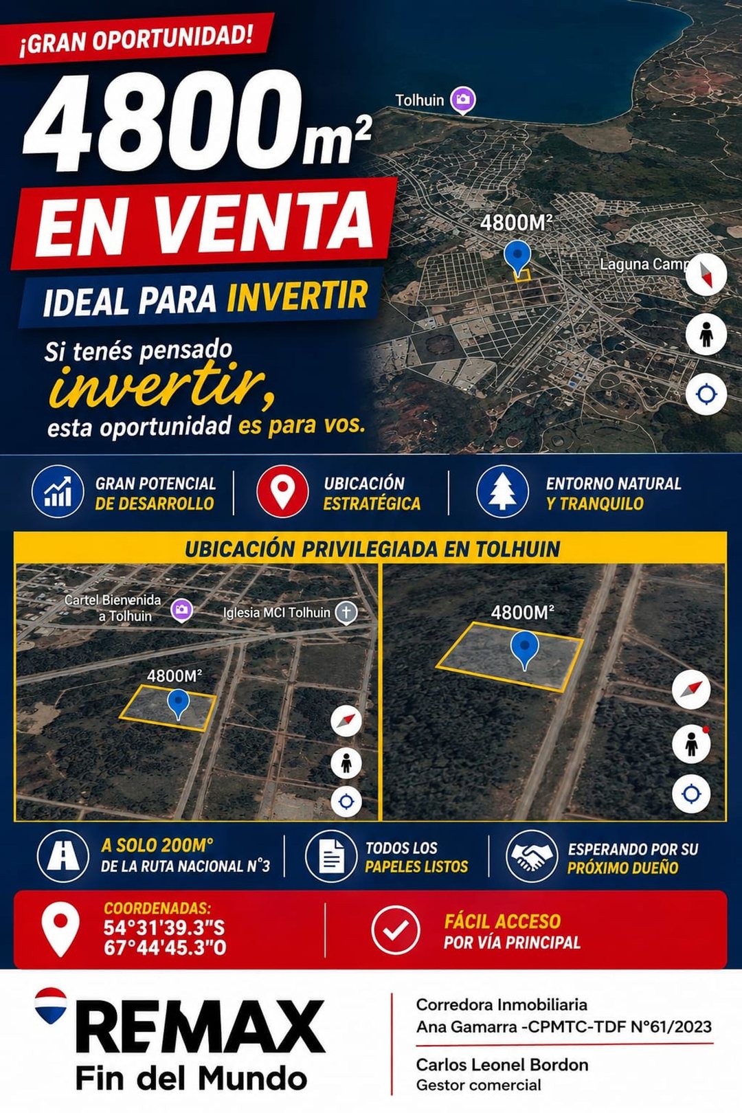 VENTA O PERMUTA, DE TERRENO DE 4800M²