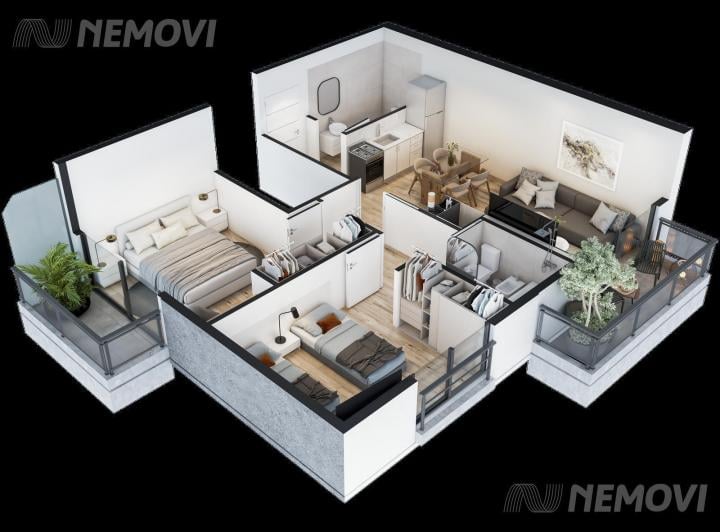 Departamento · 61m² · 3 Ambientes
